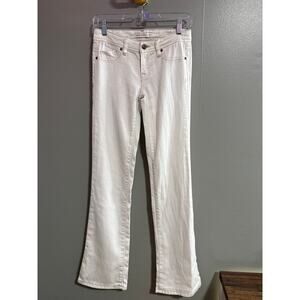 Genetic Denim “The Riley” White Bootcut Jeans Mid Rise Stretch Size 25